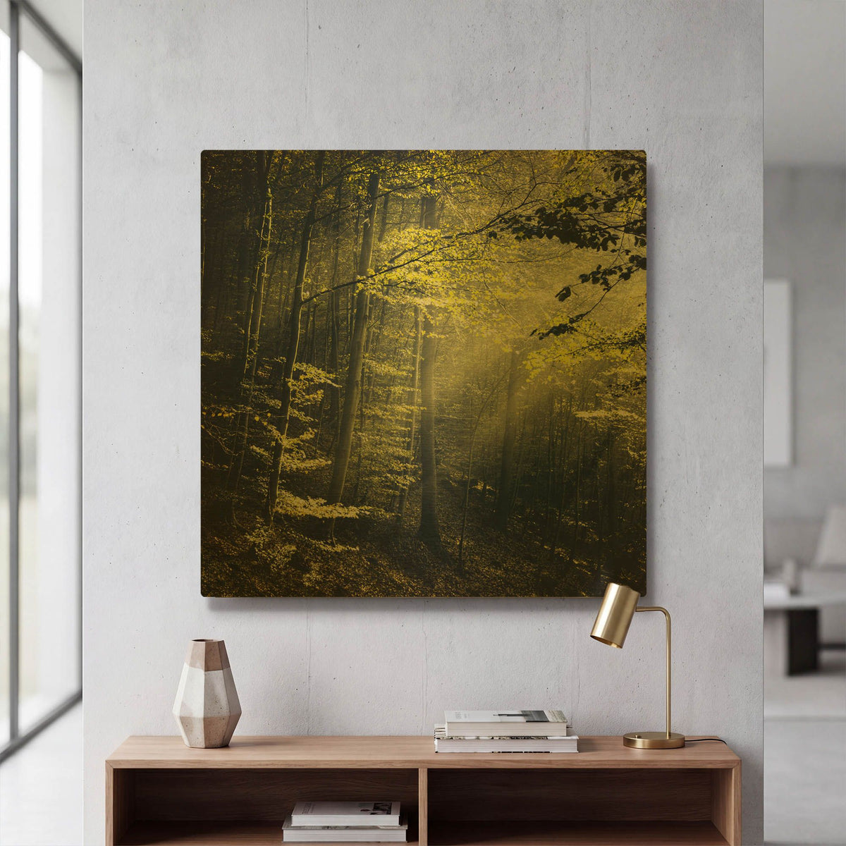 'Being There Revisited' By Dirk Wustenhagen Gold Metal Wall Art