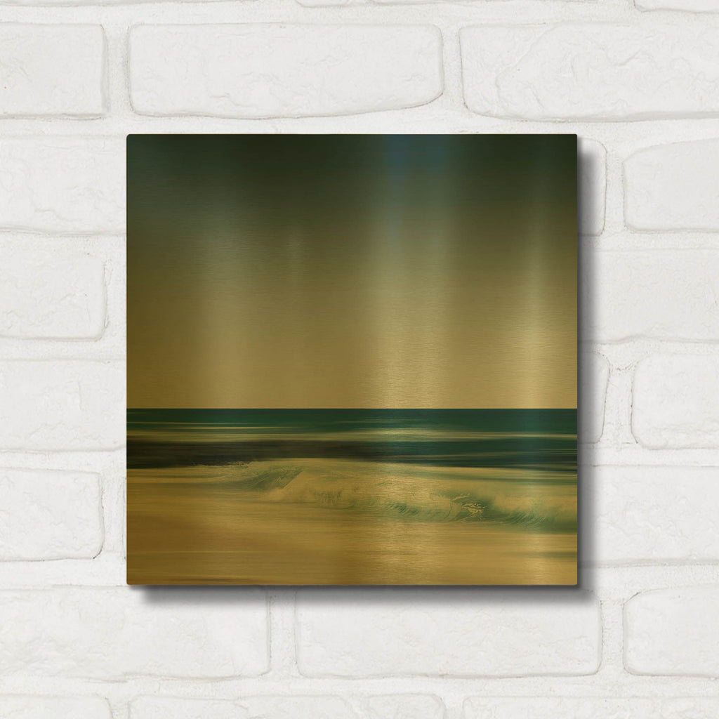 'Cristal Surf' By Dirk Wustenhagen Gold Metal Wall Art
