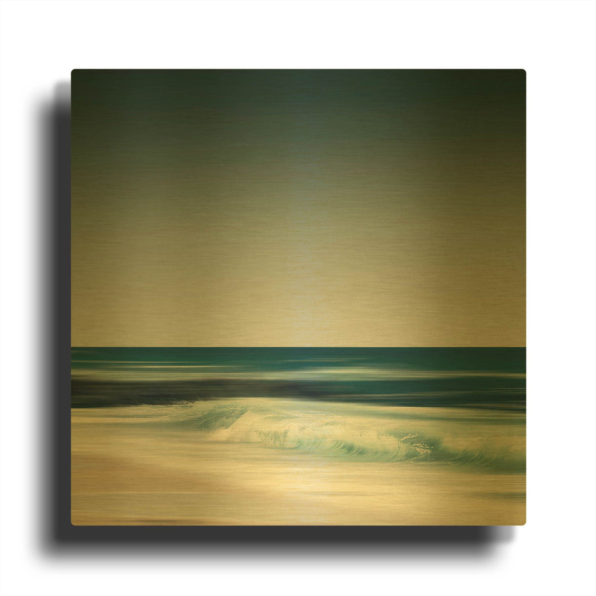 'Cristal Surf' By Dirk Wustenhagen Gold Metal Wall Art