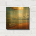 'Dream Beach' By Dirk Wustenhagen Gold Metal Wall Art