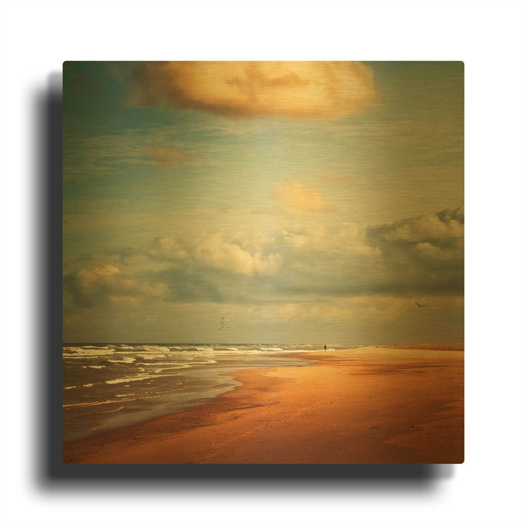 'Dream Beach' By Dirk Wustenhagen Gold Metal Wall Art