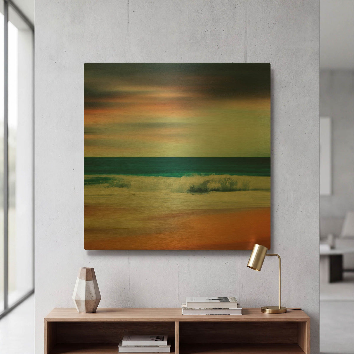'Wave After Wave' By Dirk Wustenhagen Gold Metal Wall Art