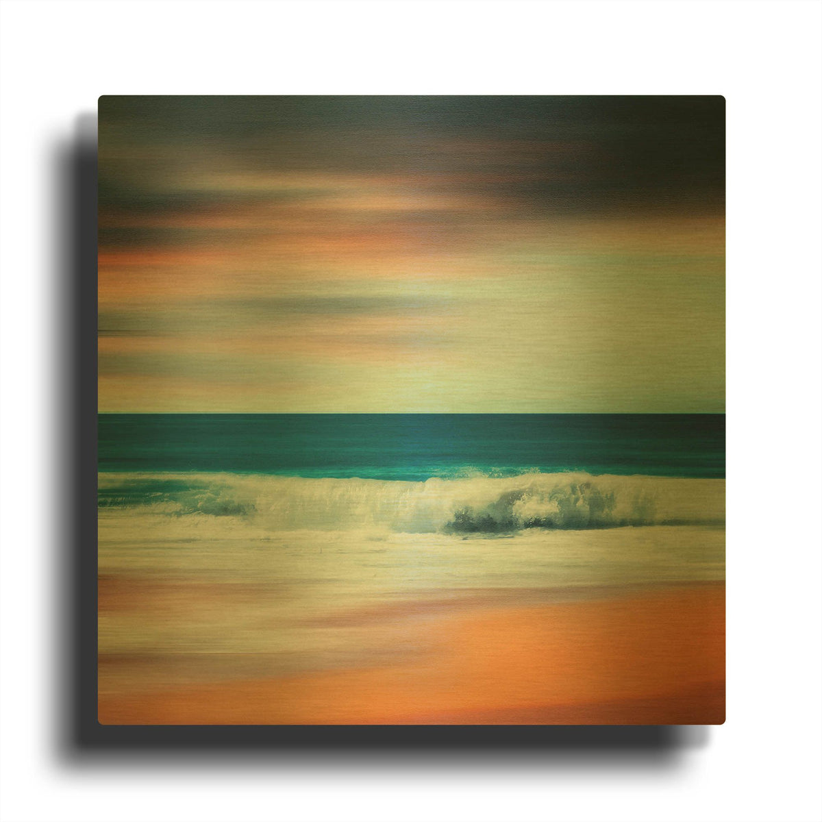 'Wave After Wave' By Dirk Wustenhagen Gold Metal Wall Art