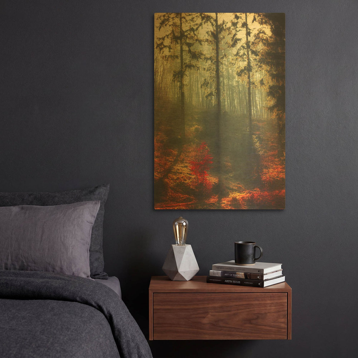 'Weight of Light' By Dirk Wustenhagen Gold Metal Wall Art