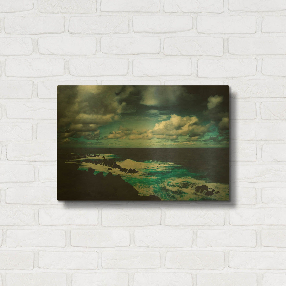 'Wild Atlantic' By Dirk Wustenhagen Gold Metal Wall Art