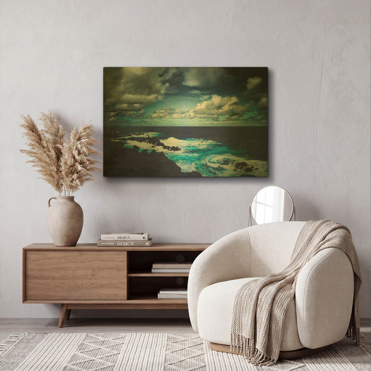 'Wild Atlantic' By Dirk Wustenhagen Gold Metal Wall Art