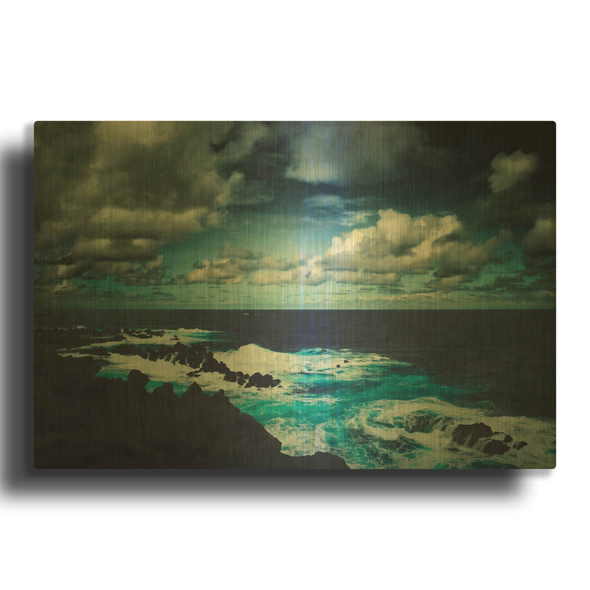 'Wild Atlantic' By Dirk Wustenhagen Gold Metal Wall Art