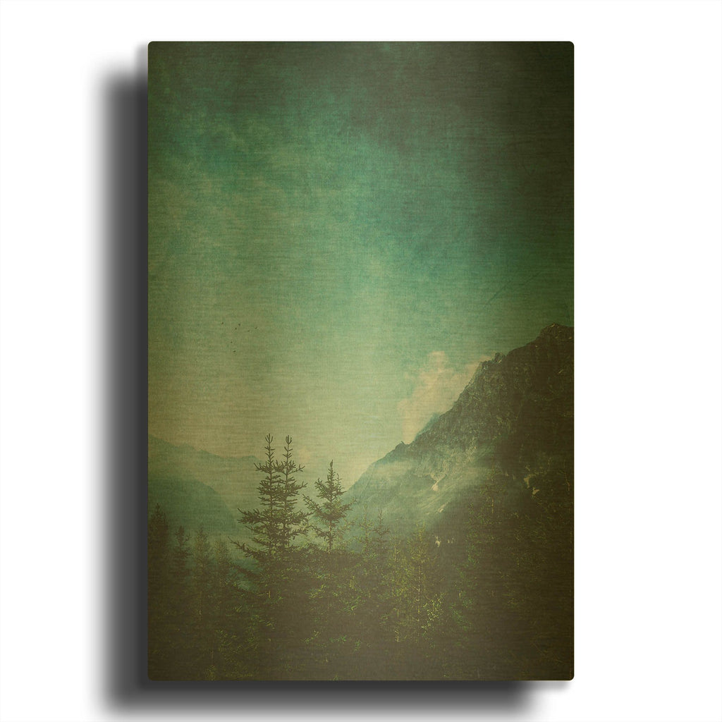 'Valley View' By Dirk Wustenhagen Gold Metal Wall Art