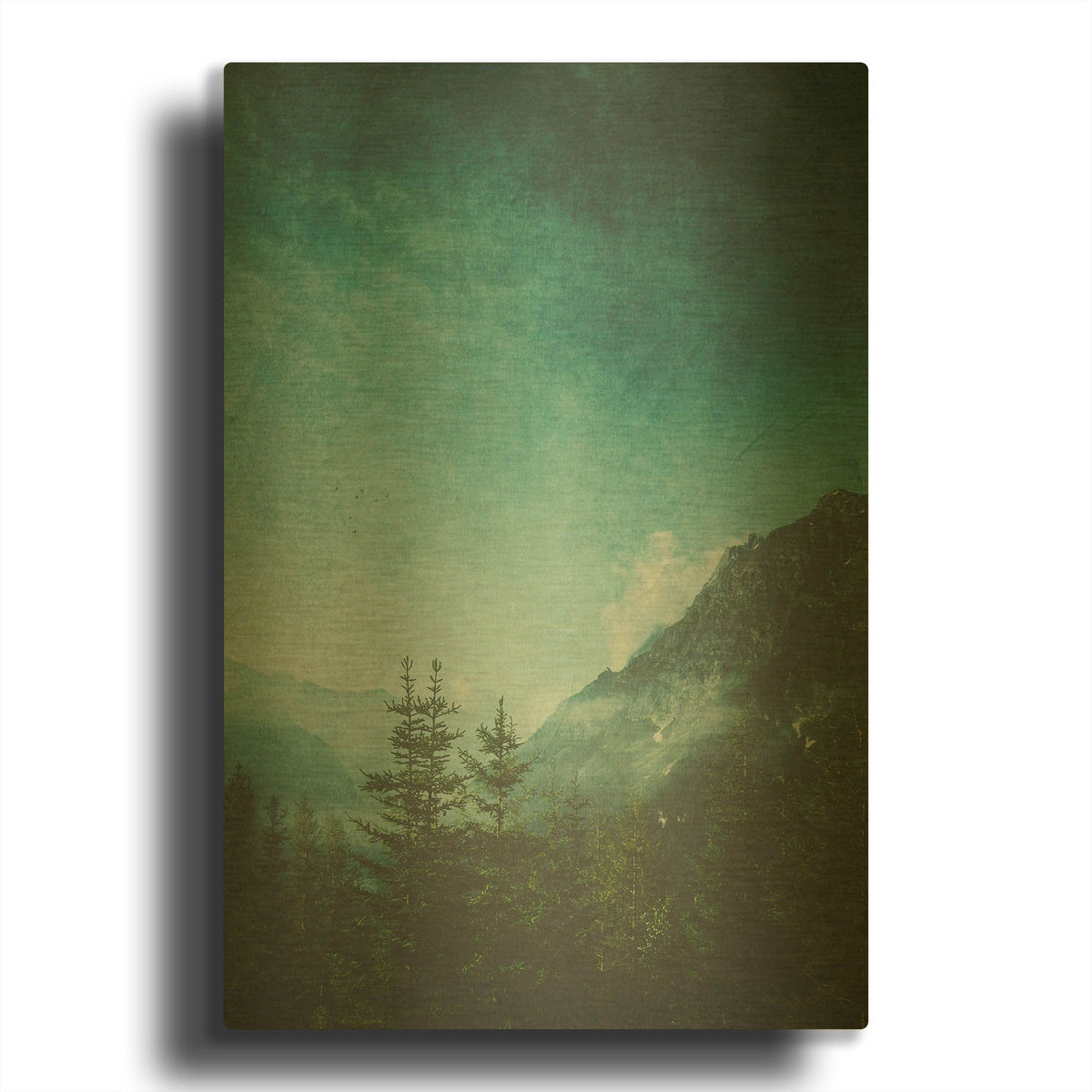 'Valley View' By Dirk Wustenhagen Gold Metal Wall Art