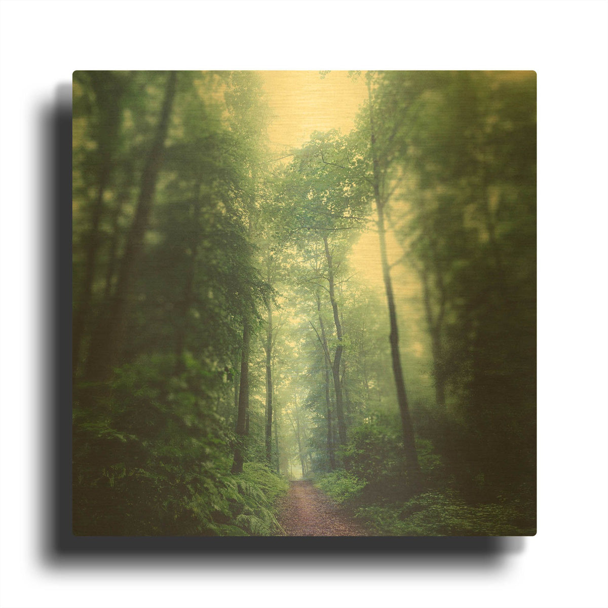 'Waldweg' By Dirk Wustenhagen Gold Metal Wall Art
