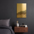'White Oceans 55' By Ian Winstanley Gold Metal Wall Art