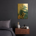 'Welcome to the Jungle, Blue 5' By Ian Winstanley Gold Metal Wall Art
