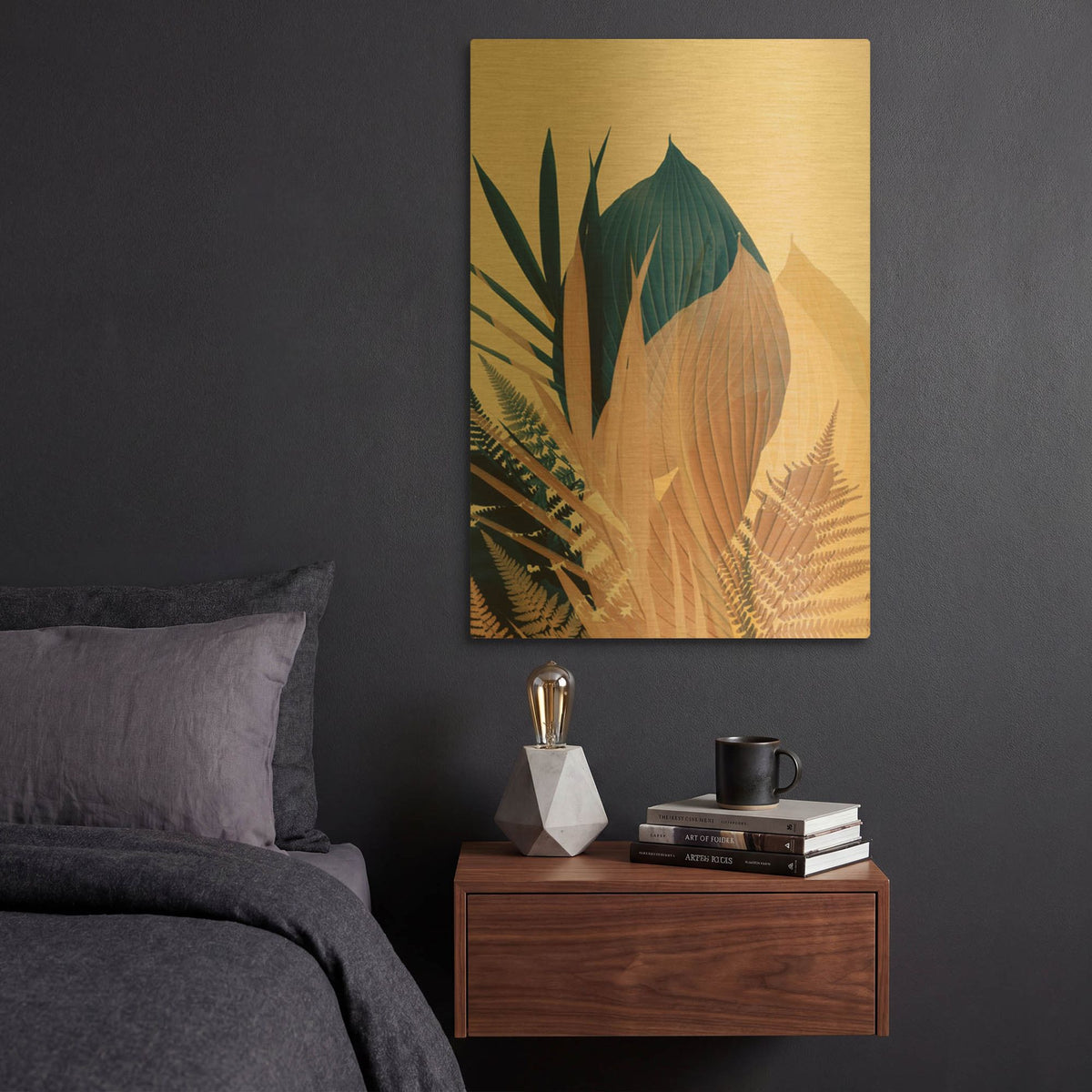 'Welcome to the Jungle 3' By Ian Winstanley Gold Metal Wall Art