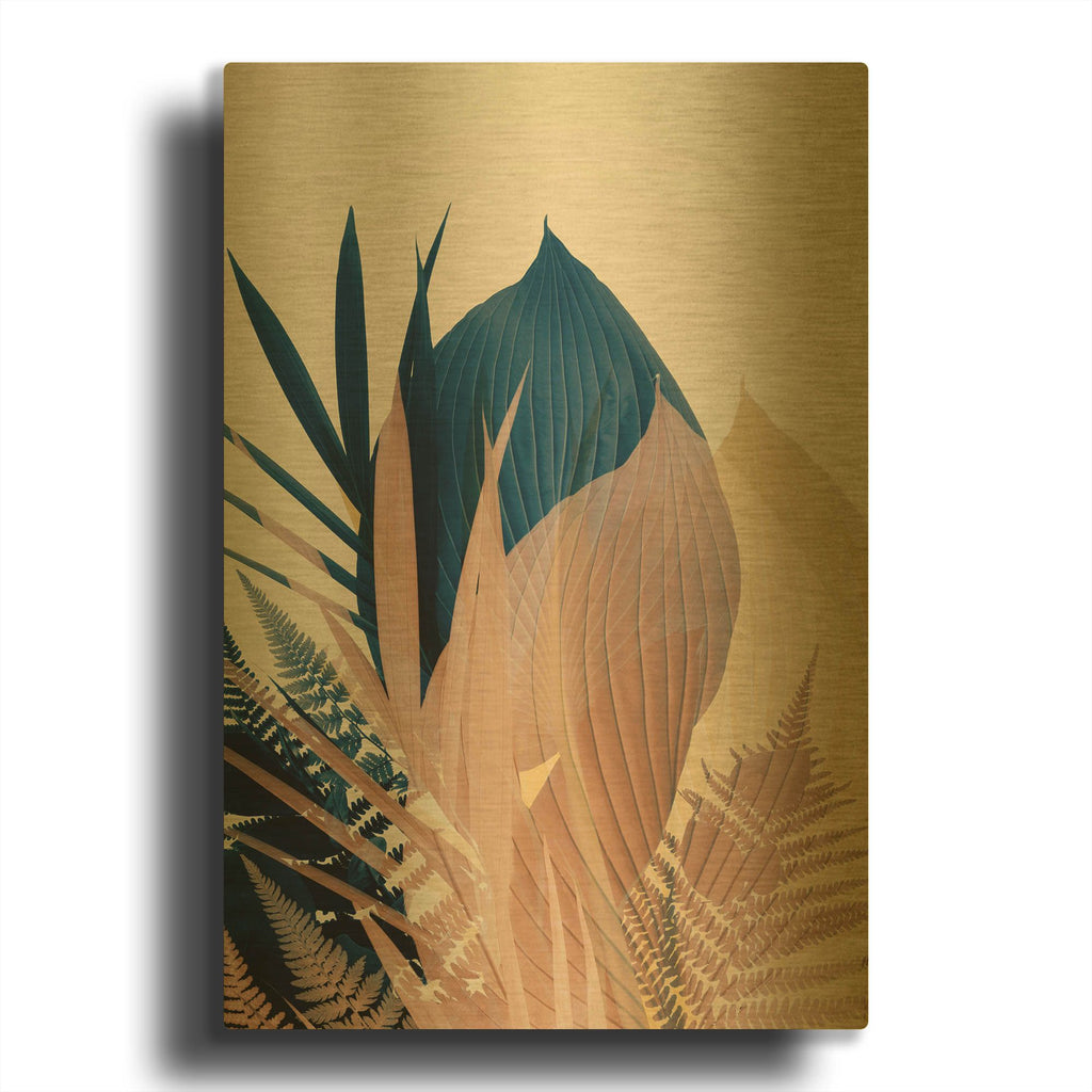 'Welcome to the Jungle 3' By Ian Winstanley Gold Metal Wall Art