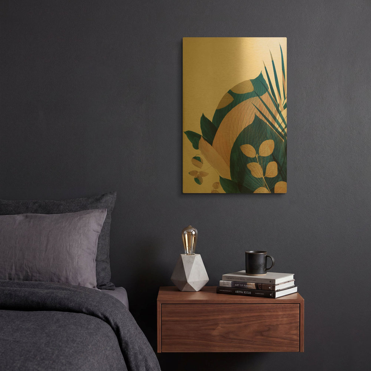 'Welcome to the Jungle 27' By Ian Winstanley Gold Metal Wall Art