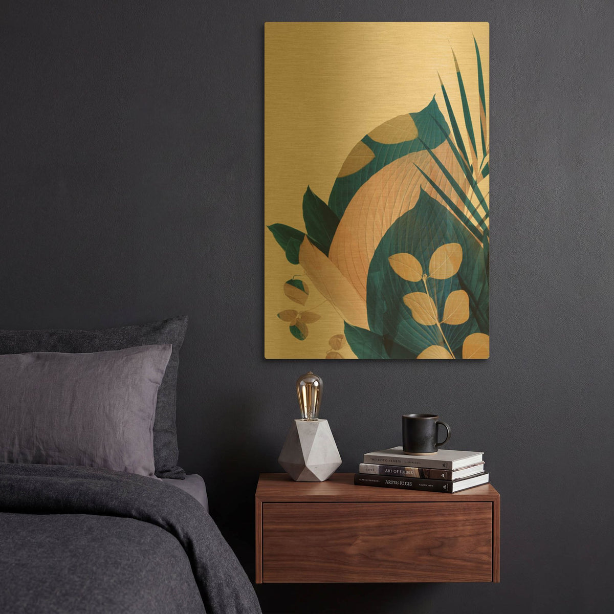 'Welcome to the Jungle 27' By Ian Winstanley Gold Metal Wall Art