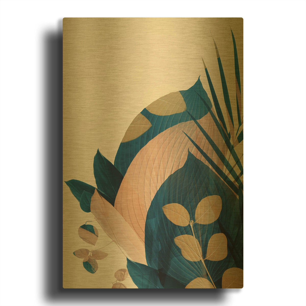 'Welcome to the Jungle 27' By Ian Winstanley Gold Metal Wall Art
