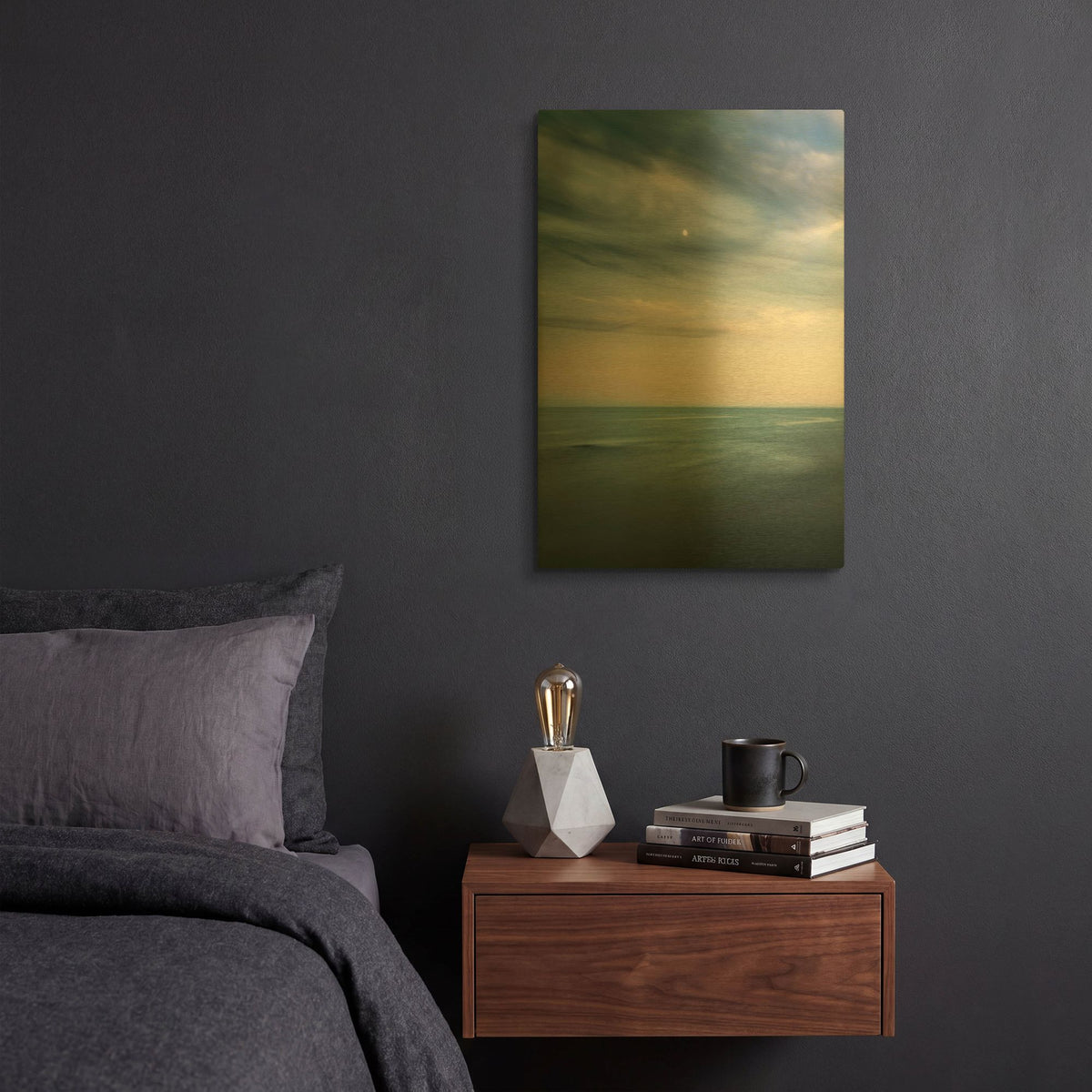 'Ocean 7' By Ian Winstanley Gold Metal Wall Art