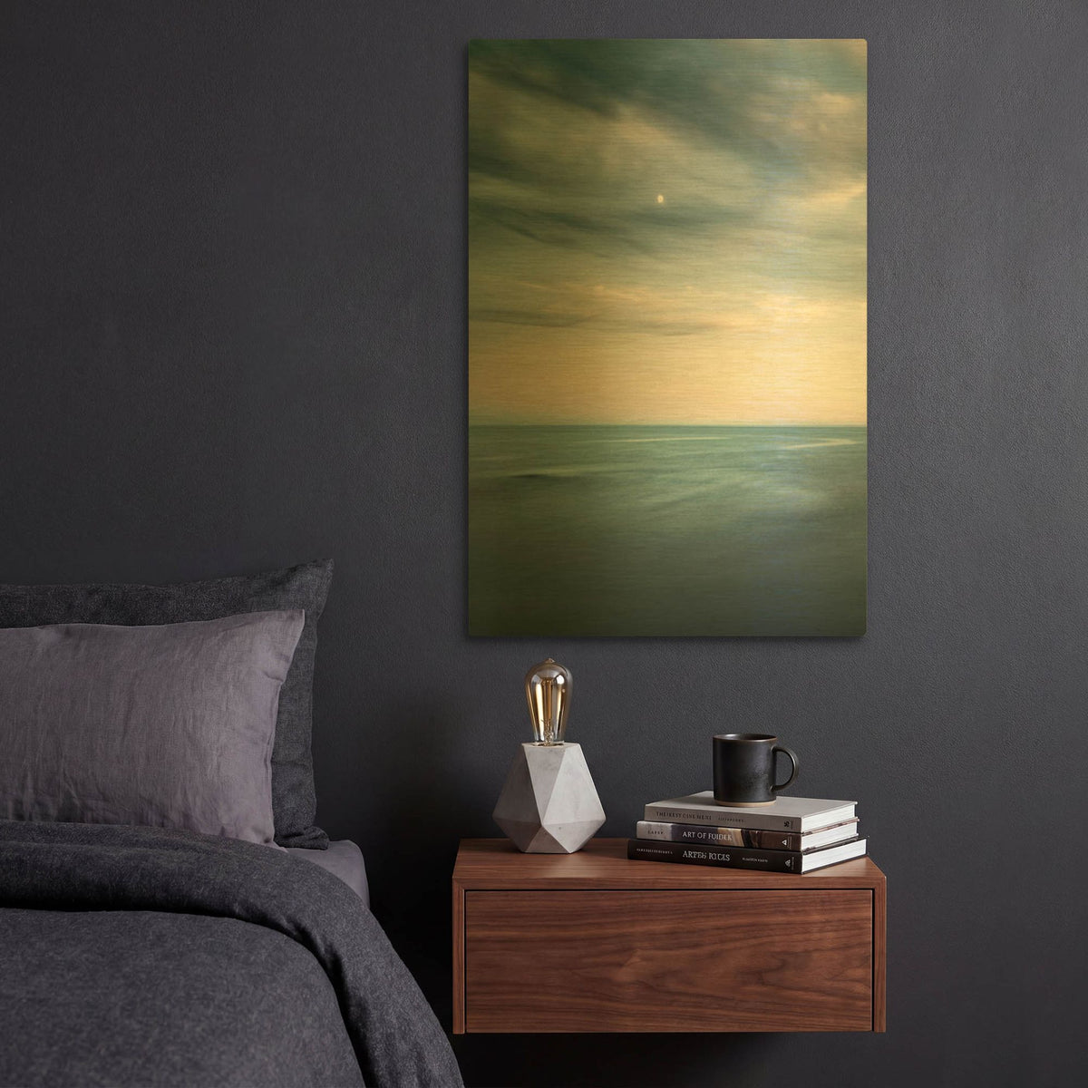 'Ocean 7' By Ian Winstanley Gold Metal Wall Art