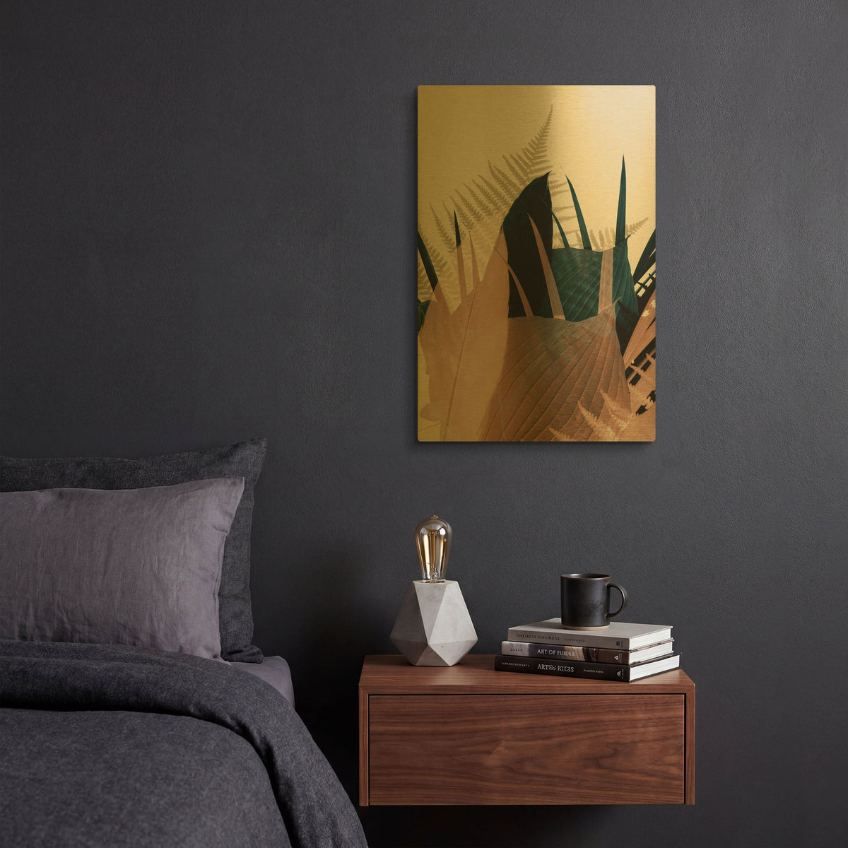 'Welcome to the Jungle 26' By Ian Winstanley Gold Metal Wall Art