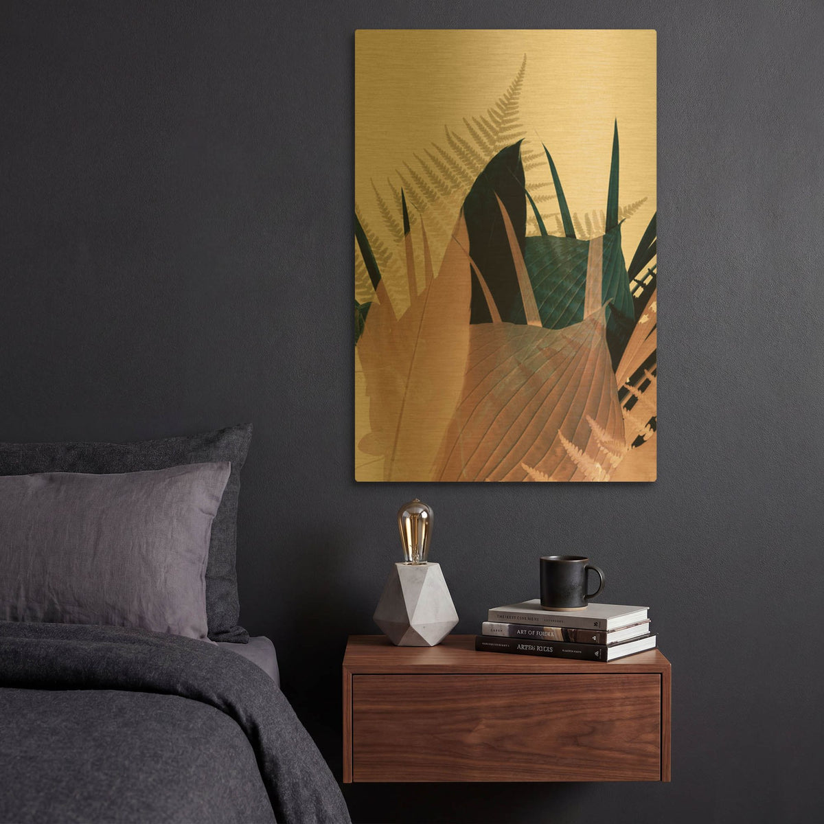 'Welcome to the Jungle 26' By Ian Winstanley Gold Metal Wall Art