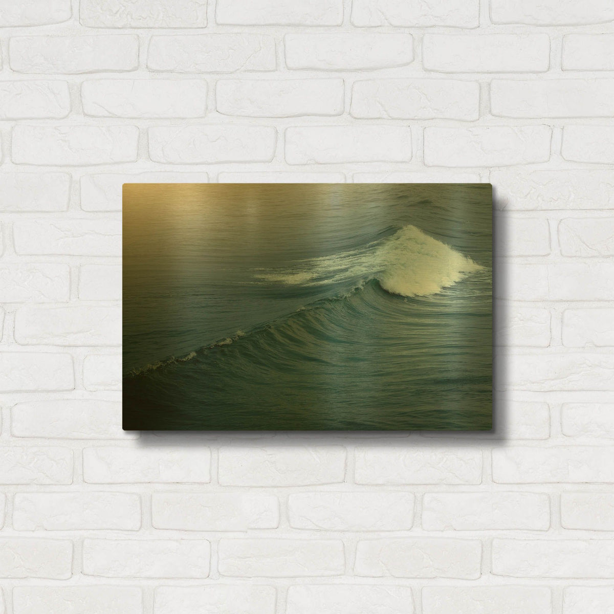 'Ocean 2' By Ian Winstanley Gold Metal Wall Art