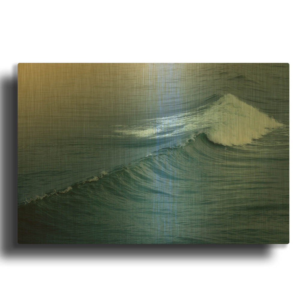 'Ocean 2' By Ian Winstanley Gold Metal Wall Art