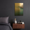 'Ocean 3' By Ian Winstanley Gold Metal Wall Art