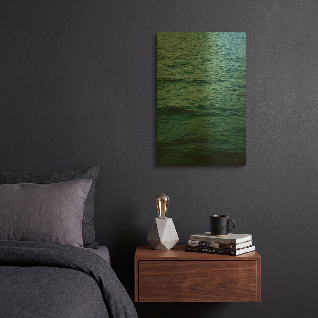 'Ocean 15' By Ian Winstanley Gold Metal Wall Art