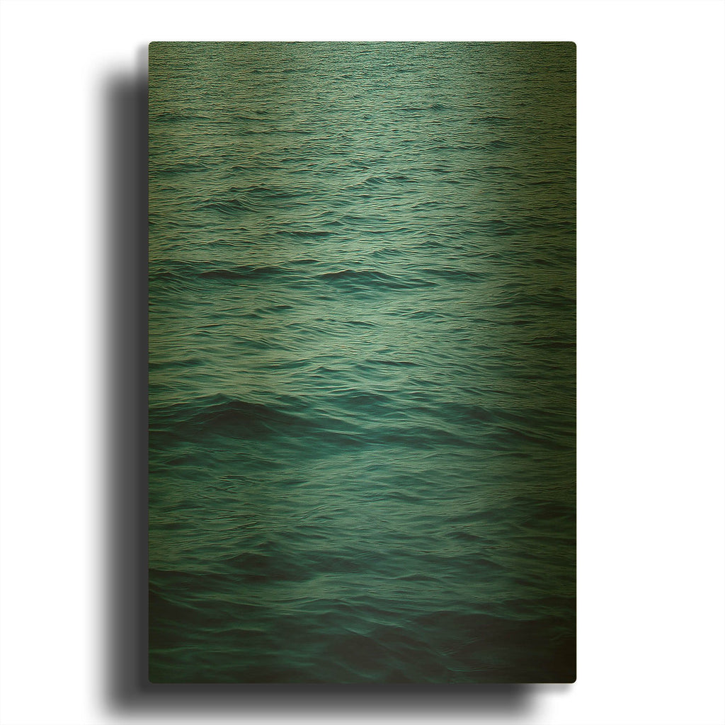 'Ocean 15' By Ian Winstanley Gold Metal Wall Art