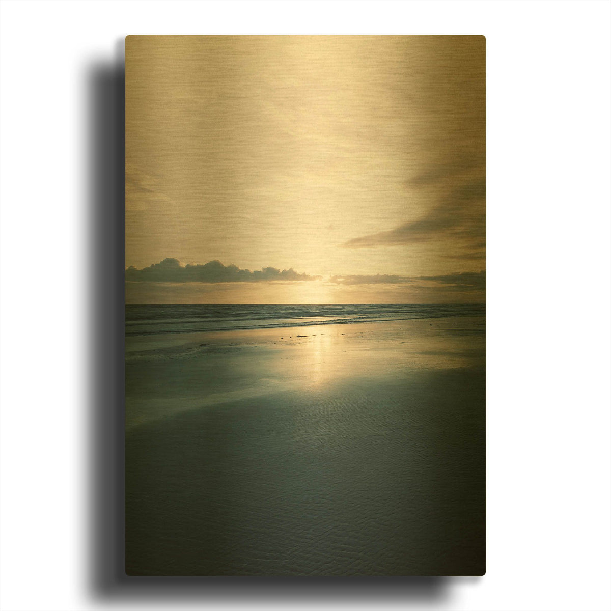 'Ocean 22' By Ian Winstanley Gold Metal Wall Art