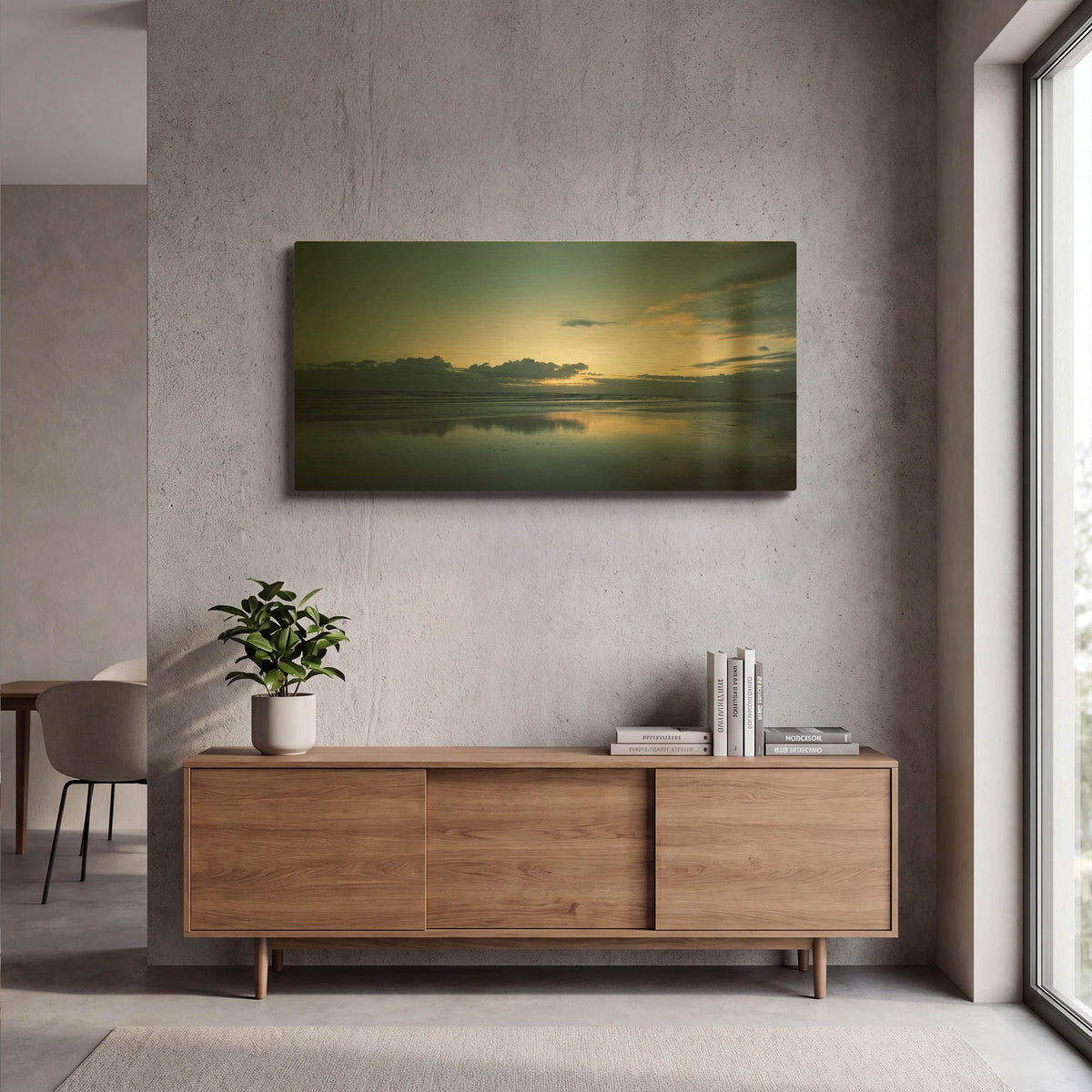 'Ocean 23' By Ian Winstanley Gold Metal Wall Art