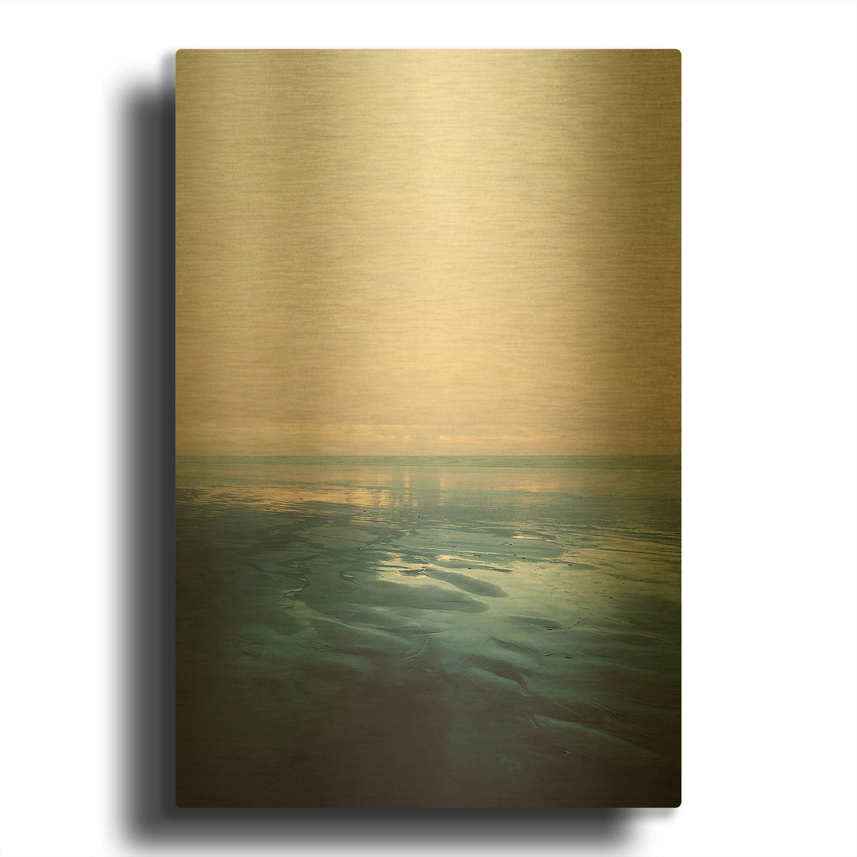'Ocean 29' By Ian Winstanley Gold Metal Wall Art