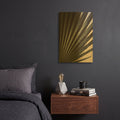 'Fan Palm Detail 2' By Ian Winstanley Gold Metal Wall Art