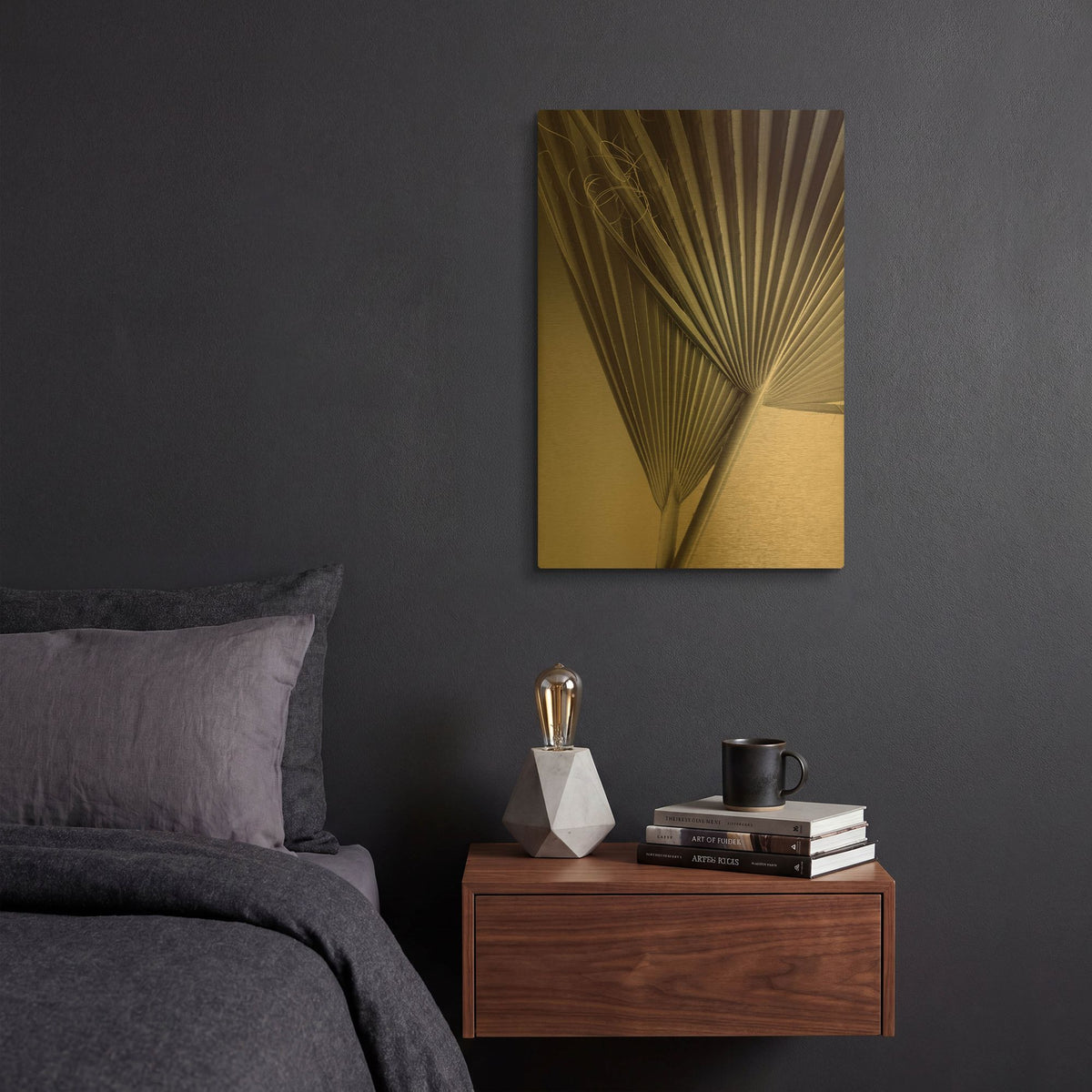 'Fan Detail 8' By Ian Winstanley Gold Metal Wall Art