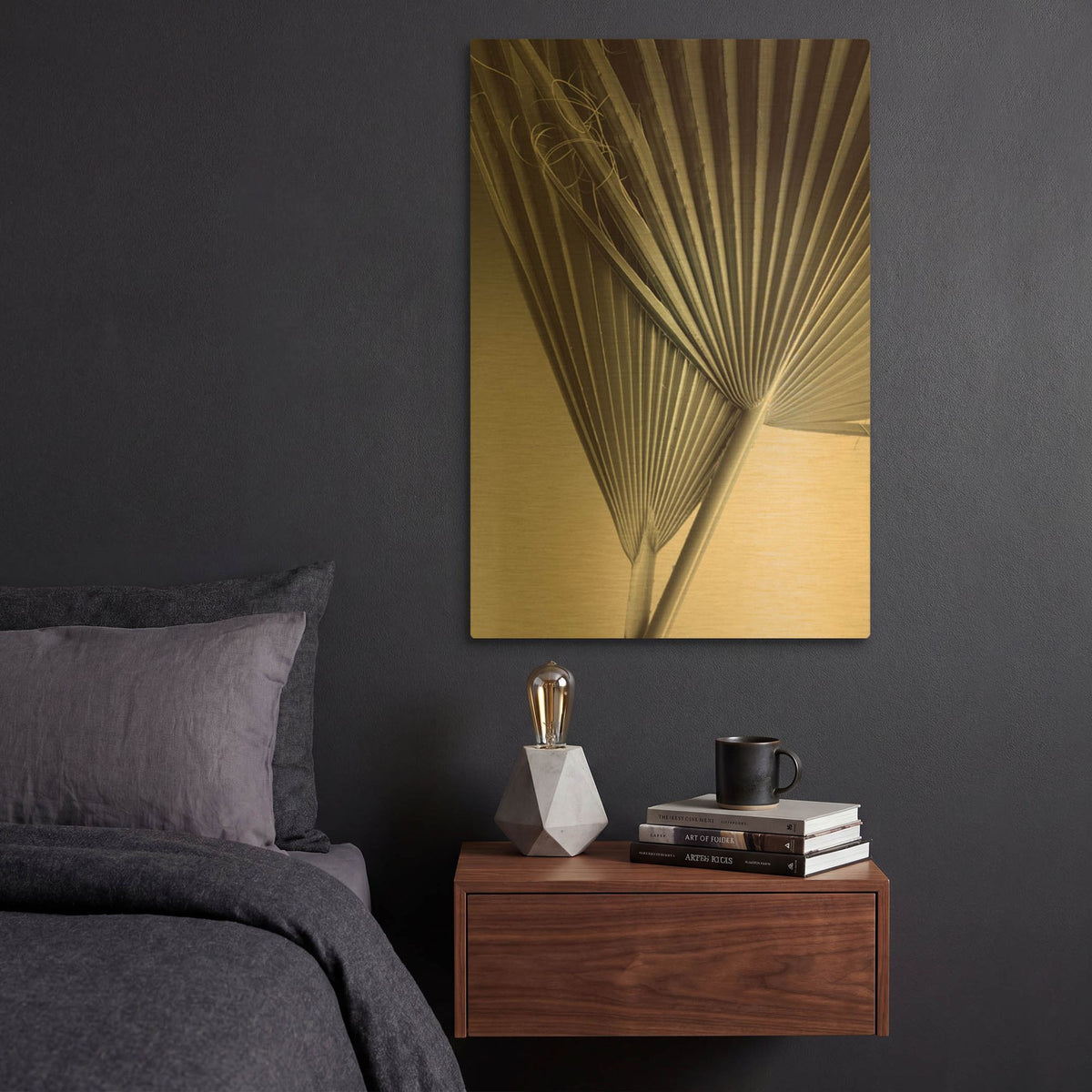 'Fan Detail 8' By Ian Winstanley Gold Metal Wall Art