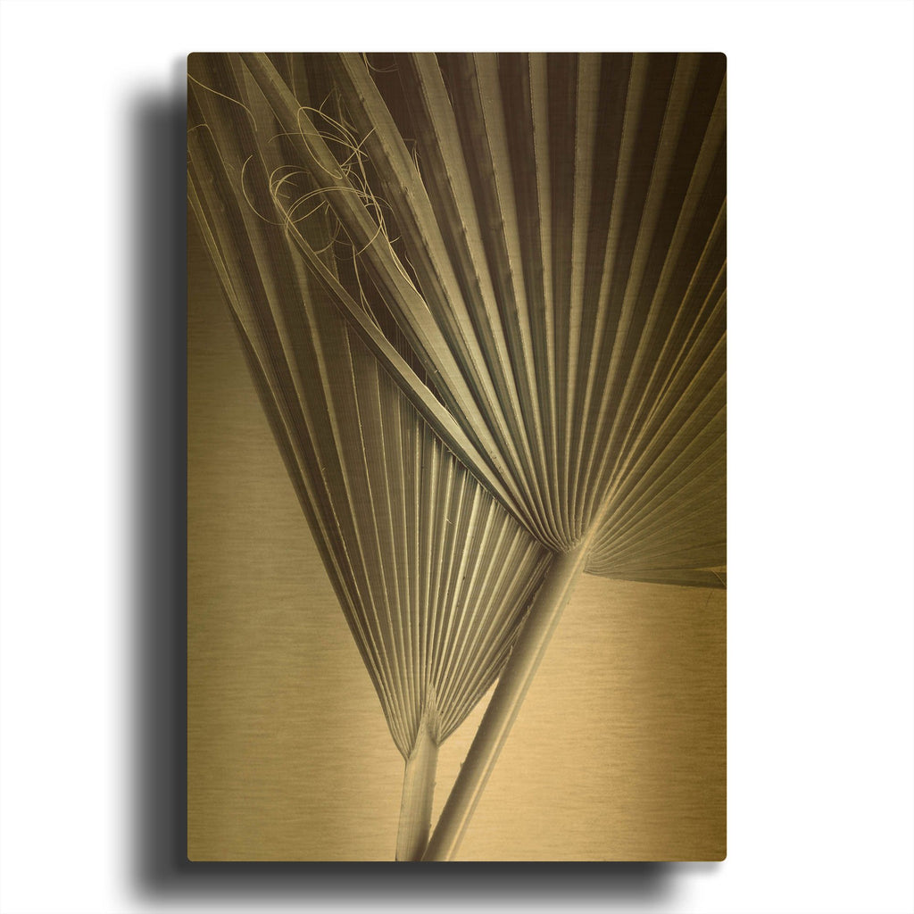 'Fan Detail 8' By Ian Winstanley Gold Metal Wall Art