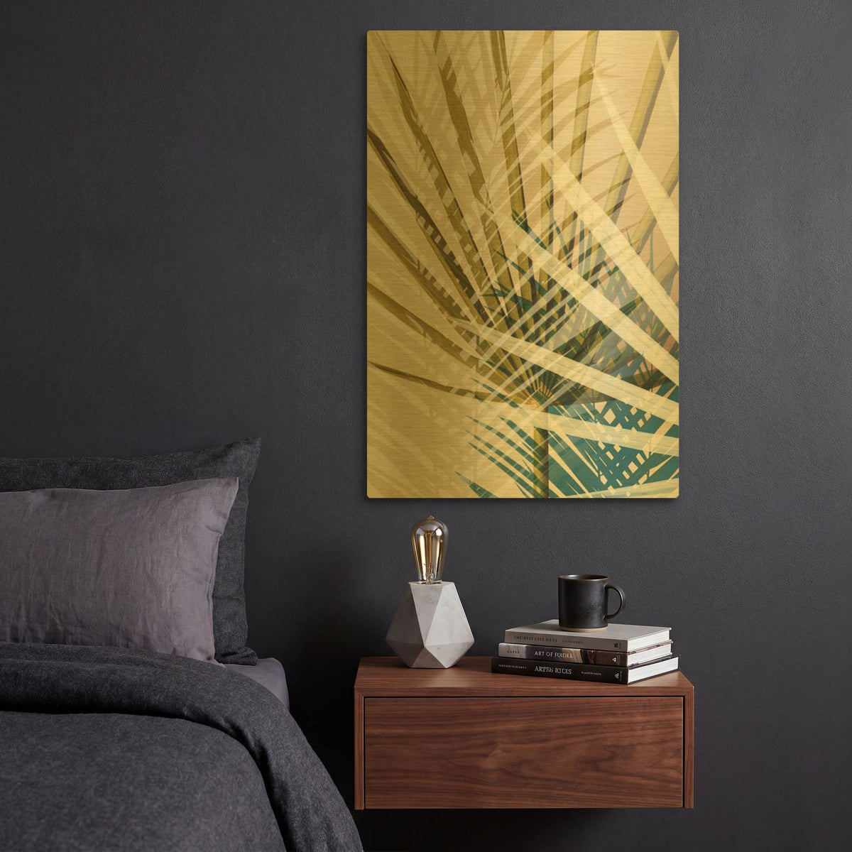 'Exposure 8' By Ian Winstanley Gold Metal Wall Art