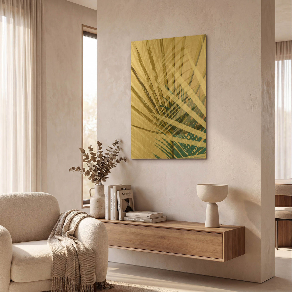 'Exposure 8' By Ian Winstanley Gold Metal Wall Art