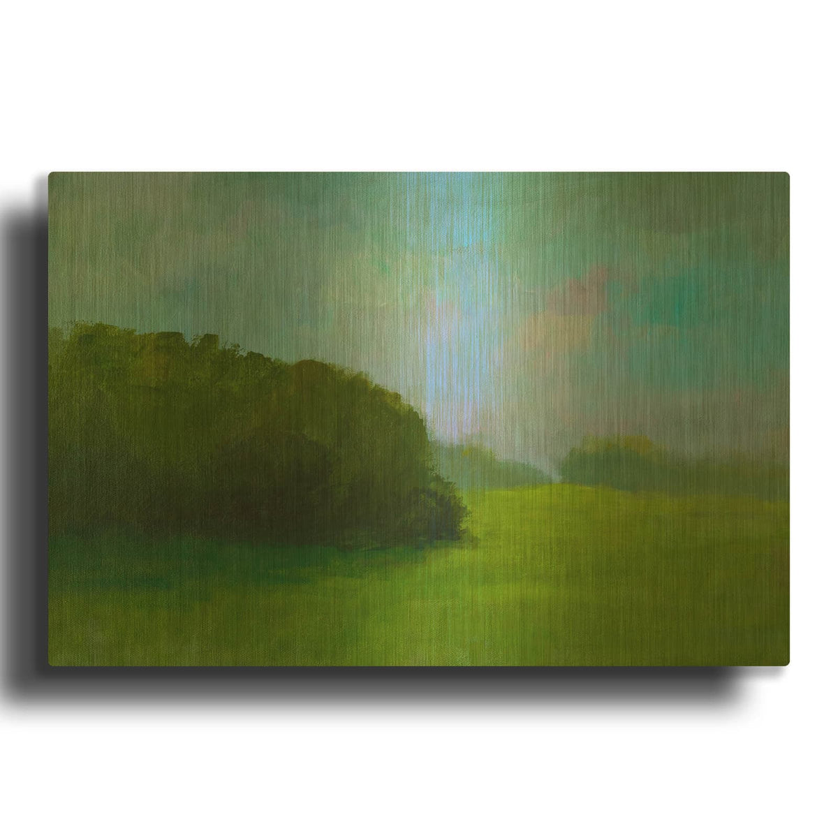 'After Rain' By Jan L. Waldron Gold Metal Wall Art