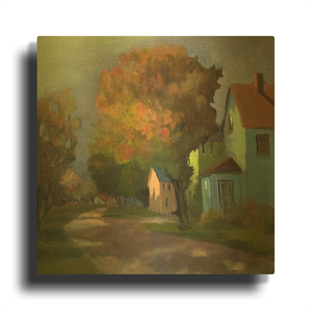 'Sundown' By Jan L. Waldron Gold Metal Wall Art