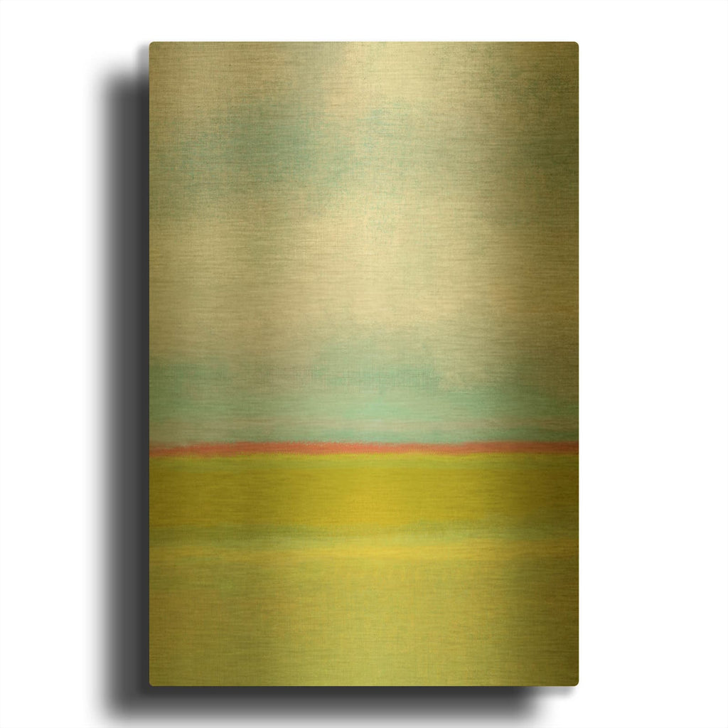 'Meadow 1' By Jan Weiss Gold Metal Wall Art