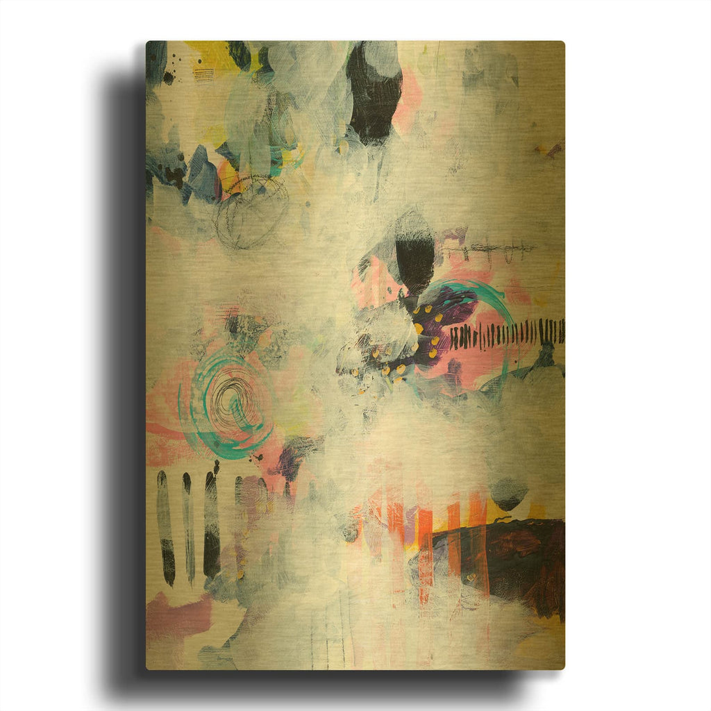 'Northern Exposure 1' By Jan Weiss Gold Metal Wall Art