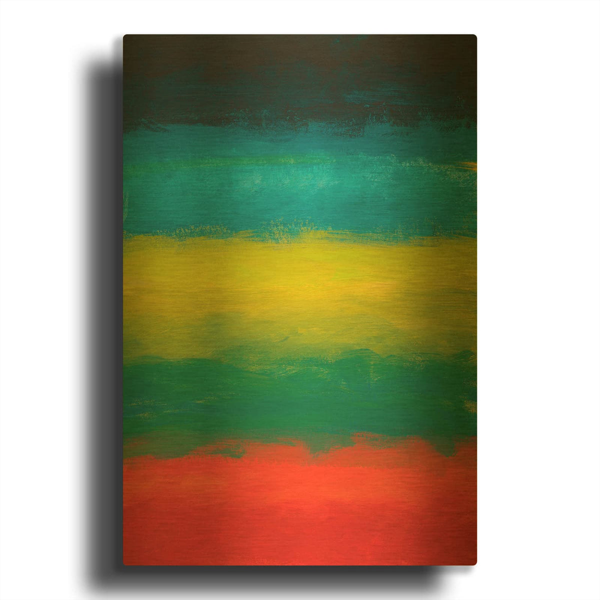 'Night Coast Two' By Jan Weiss Gold Metal Wall Art