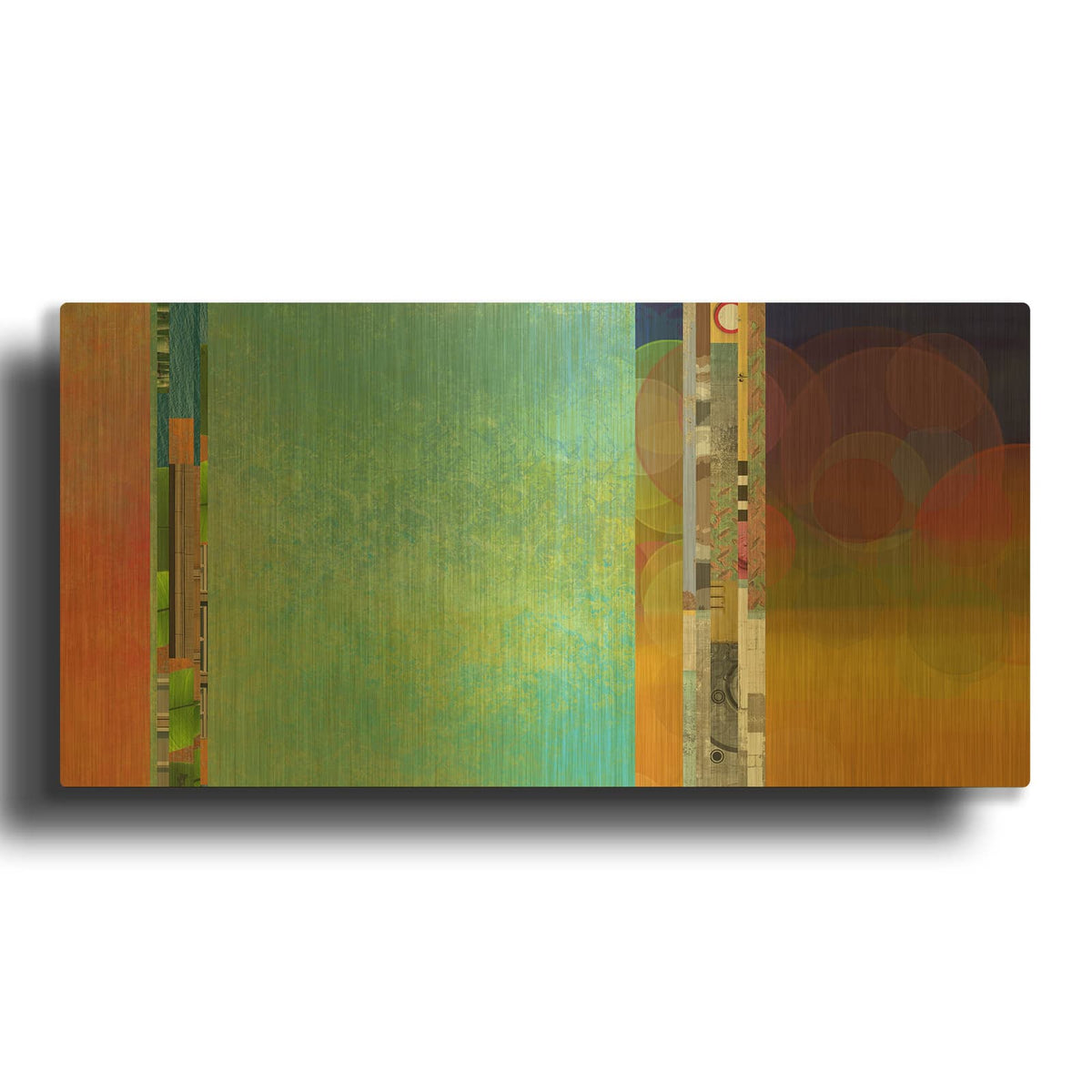 'Nighttime One' By Jan Weiss Gold Metal Wall Art