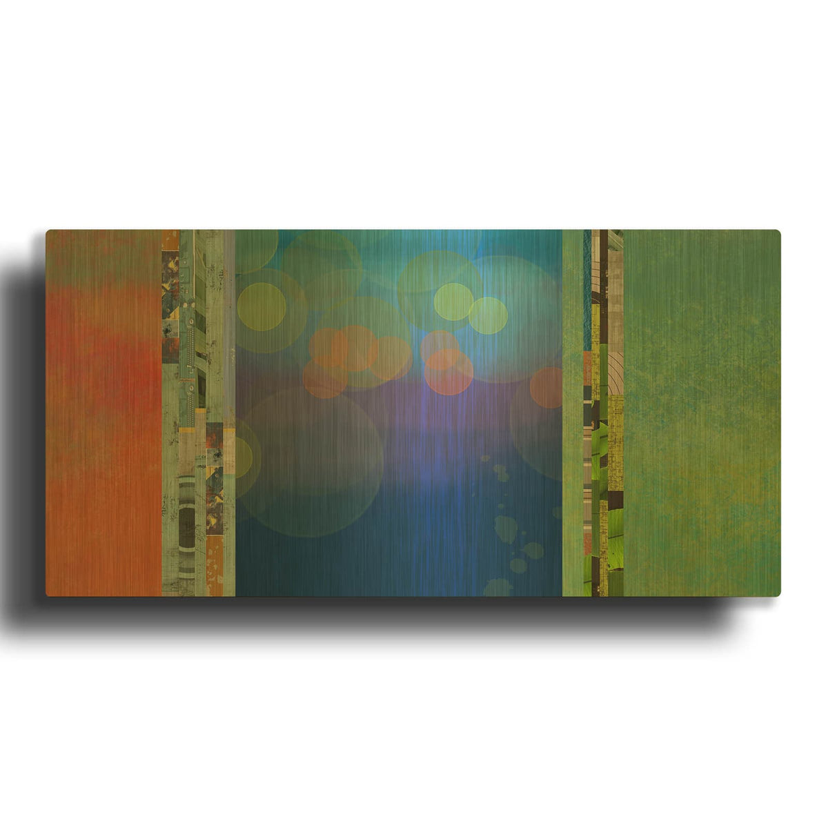 'Nighttime Two' By Jan Weiss Gold Metal Wall Art
