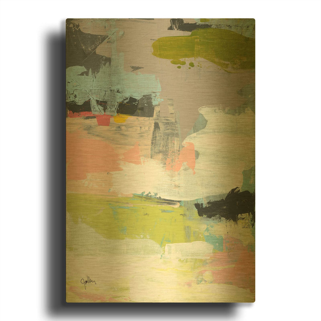 'The Quiet' By Jan Weiss Gold Metal Wall Art