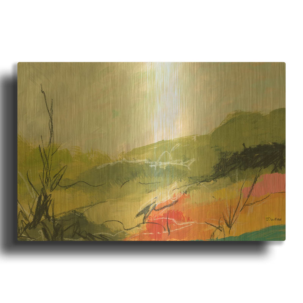 'Wandering No. 1' By Jan Weiss Gold Metal Wall Art