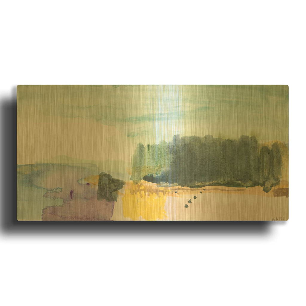 'The Cloud That Took The Form' By Jan Weiss Gold Metal Wall Art