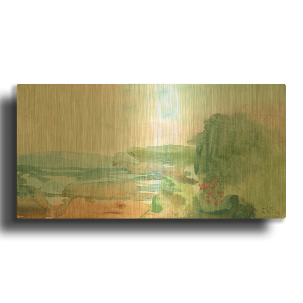 'Dreamed Of Joy Departed' By Jan Weiss Gold Metal Wall Art